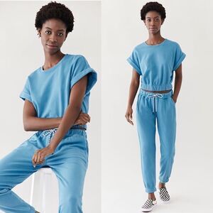 NWT Splits59 Franky French Terry Sweatshirt in Persian Blue M